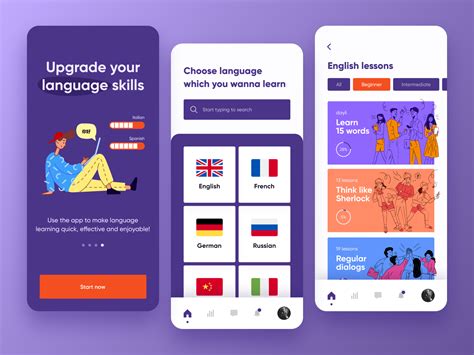 Language Learning App by Alex Tkachev ⭐ on Dribbble