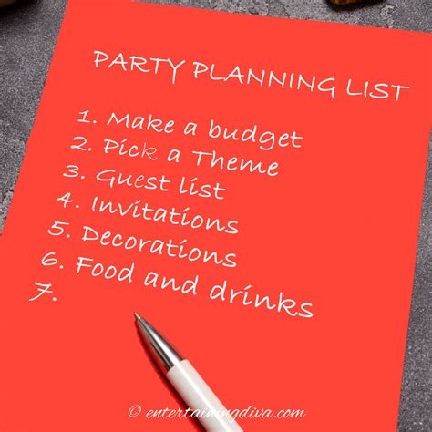 How To Plan A Party (and a Party Planning Checklist) - Entertaining Diva @ From House To Home