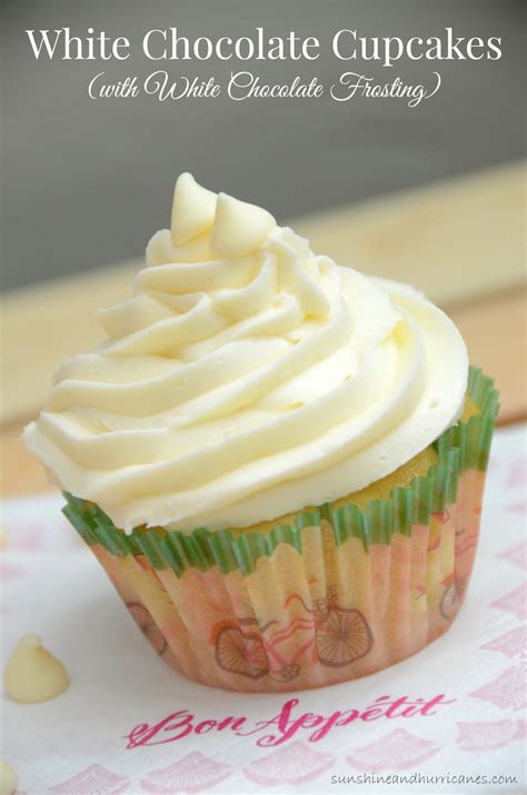 White Chocolate Cupcakes with White Chocolate Frosting