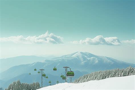 Clear Sky Above The Mountains Background, Winter, High Resolution, Snow ...