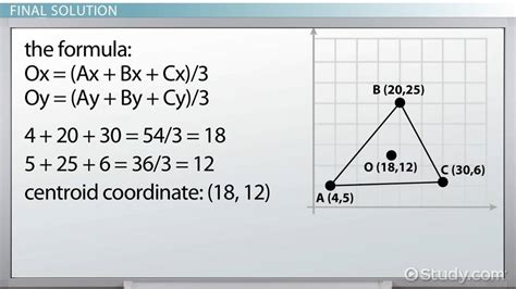 How to Find the Centroid of a Triangle - Lesson | Study.com