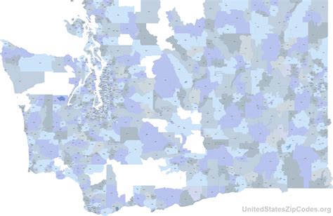 Washington State Zip Code Map - Printable Map