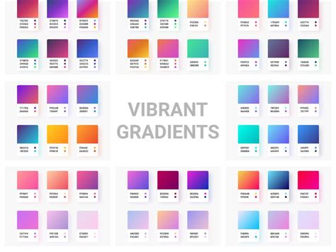 Vibrant Gradients Collection for Figma - Xd File | Gradient color ...