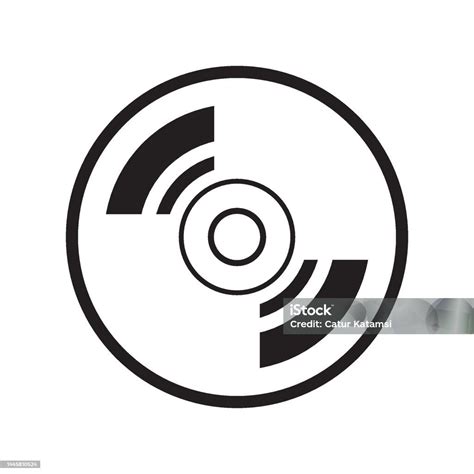 Disc Icon Logo Vector Design Template Stock Illustration - Download ...