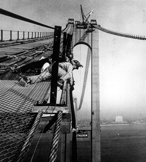 Classic Staten Island on Instagram: “👷‍♂️🌉The Verrazzano Narrows Bridge construction crew have a ...