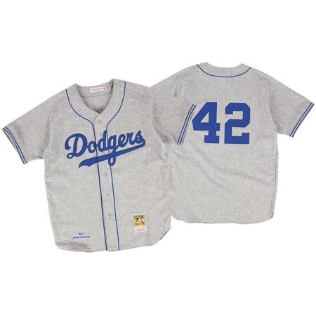 Jackie Robinson Brooklyn Dodgers Mitchell & Ness Authentic 1955 Road ...