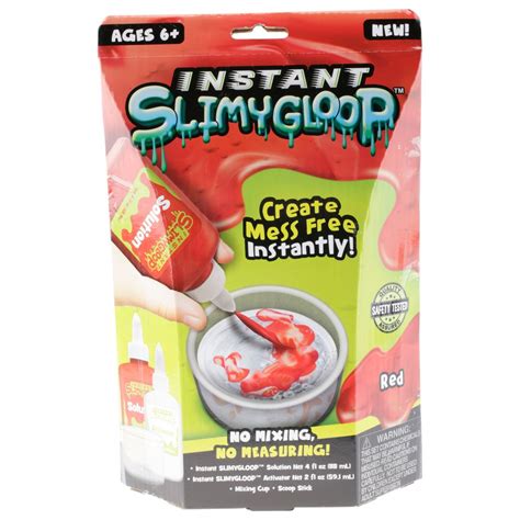 Instant D.I.Y. SLIMYGLOOP® Red Slime Kit, Ages 6+, Fun and Fast Slime ...