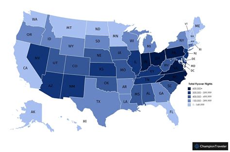 Comparing US flyover states to destination states : r/dataisbeautiful