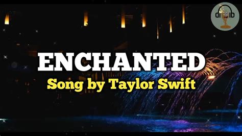 Enchanted (Lyrics Video) [HQ] - Song by Taylor Swift - YouTube