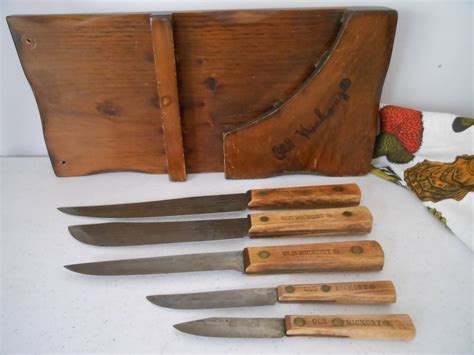 OLD HICKORY Knife Set Tru Edge Carbon Steel USA