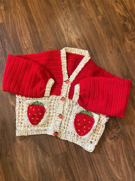 Strawberry Pocket Cardigan » Weave Crochet