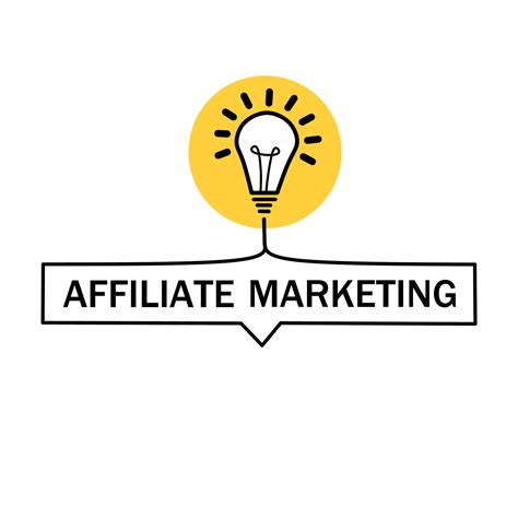 Banner affiliate marketing concept business with lightbulb. Affiliate ...