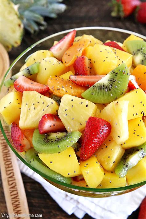 Easy Tropical Fruit Salad (with the Perfect Salad Dressing)