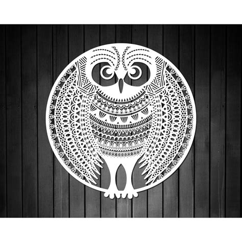 Mandala Owl Svg Cut Files
