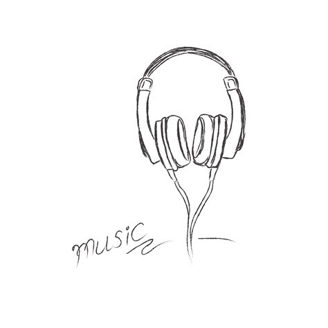 headphones, sketch, vector | Illustrations ~ Creative Market