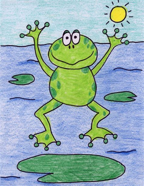 How to Draw a Frog · Art Projects for Kids