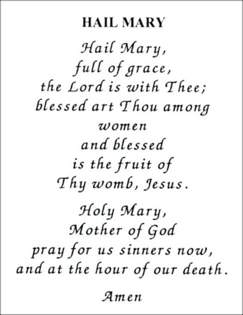 Hail Mary | Hail mary, Blessed mother, Blessed mother mary