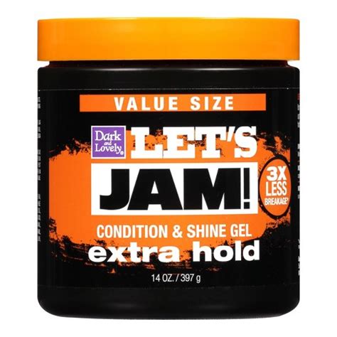 Let's Jam! Conditioning & Shine Extra Hold Styling Hair Gel - 14oz : Target