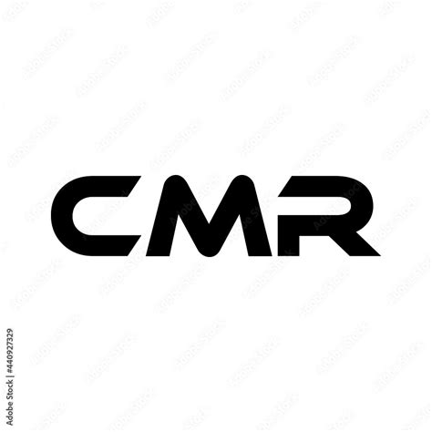 CMR letter logo design with white background in illustrator, vector ...