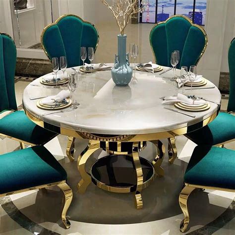 Round Dining Table Modern, Modern Round, Elegant Dining, Dining Room Table Decor, Kitchen ...