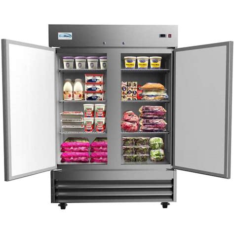 Koolmore 47 cu. ft. Commercial 2 Solid Door Reach In Refrigerator in ...