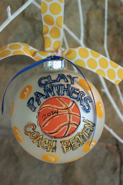 Personalized Basketball Ornament | Etsy | Ornaments, Hand painted ornaments, Diy christmas ornaments