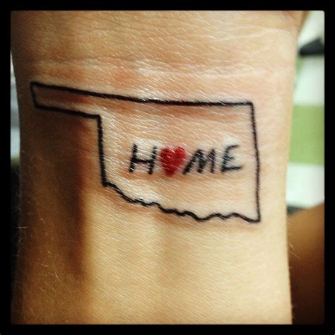 Oklahome tattoo- I actually like this idea | Oklahoma tattoo, Butterfly ...