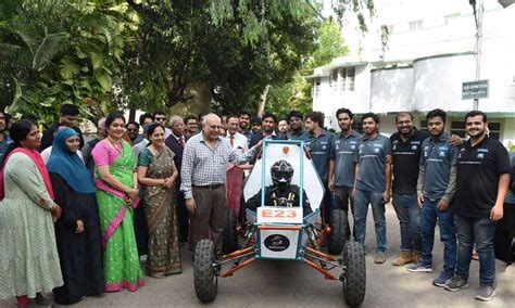 Hyderabad: Students of MJ Engineering College develop dust, water-proof e-vehicle