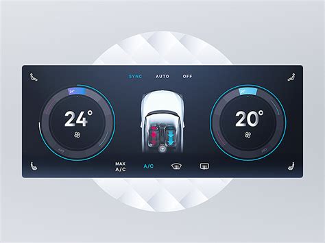 Car climate control concept by Alex Sol on Dribbble