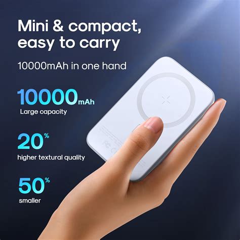 JR-W020 20W Mini magnetic wireless power bank 10000mah – JOYROOM