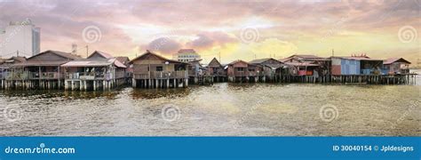 Chew Jetty Heritage Site in Penang Stock Photo - Image of sunrise, wooden: 30040154