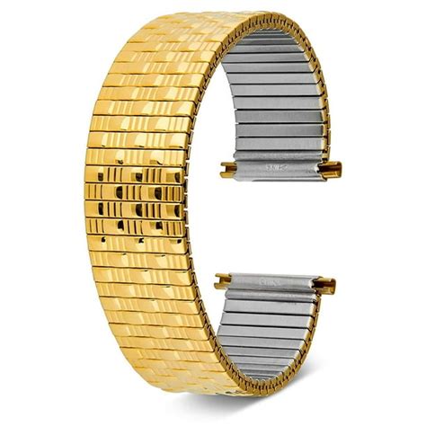 United Watchbands - United Watch Bands Expandable Silver Or Gold Tone ...