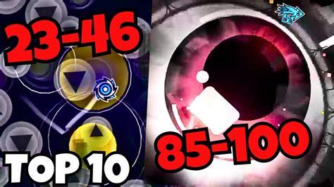 [TOP 10] EYES IN THE WATER 23-46 + 85-100 | Geometry Dash - YouTube