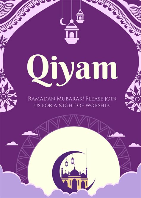 Ramadan Invitation Card Template - Edit Online & Download Example | Template.net