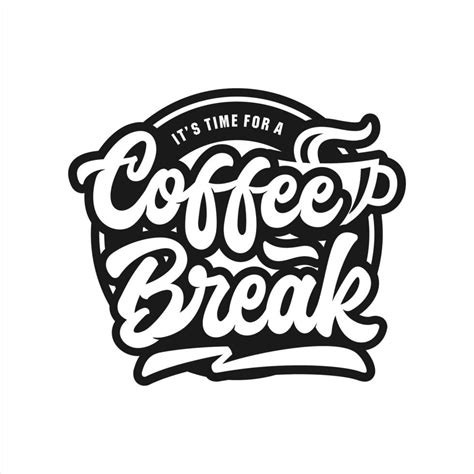 Coffee break vector design logo 5417346 Vector Art at Vecteezy