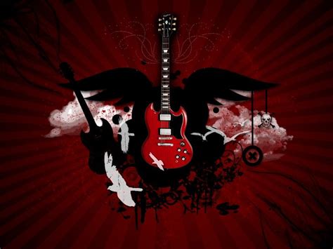 Red Guitar Wallpapers - Wallpaper Cave