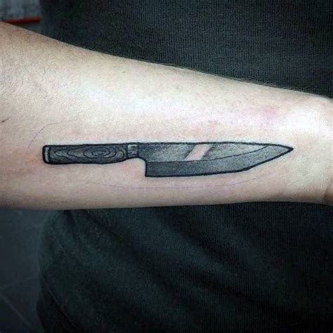 60 Chef Knife Tattoo Designs For Men - Cook Ink Ideas