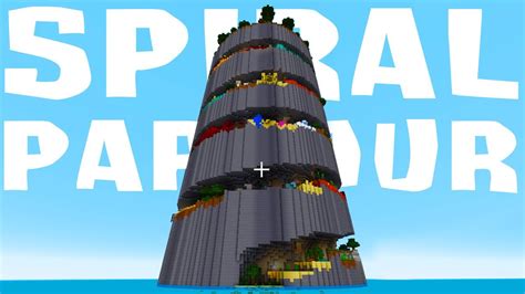 MINECRAFT SPIRAL PARKOUR MAP!! ( EPIC PARKOUR CHALLENGE ) - YouTube