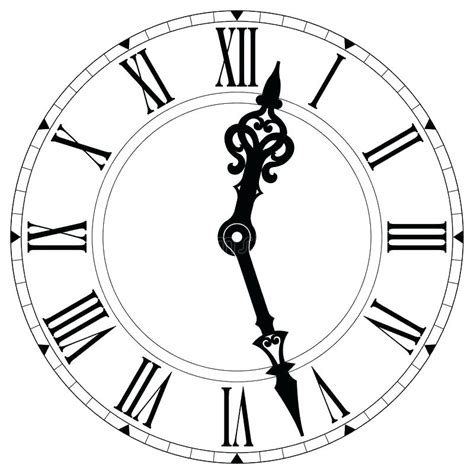 Roman Numeral Clock Face Vector at GetDrawings | Free download