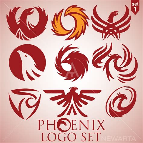 Creative Phoenix Logo Concept and Symbols - newarta