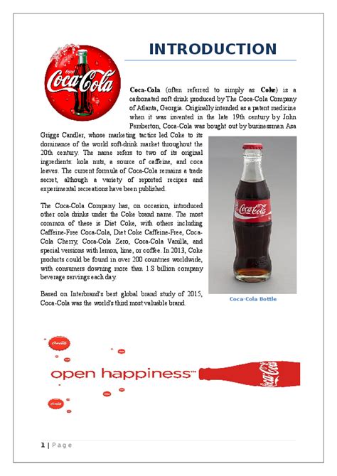 (DOC) Production Process of Coca Cola.