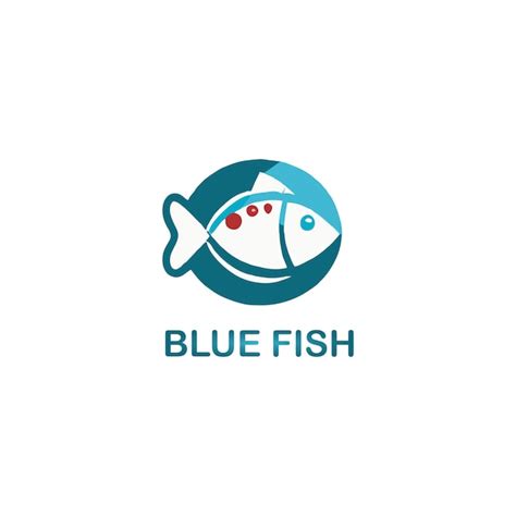 Premium Vector | Blue fish logo vector