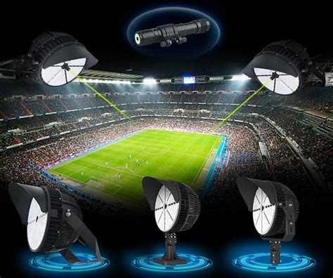 White/Brown 1000W Dimmable Led Stadium Lighting