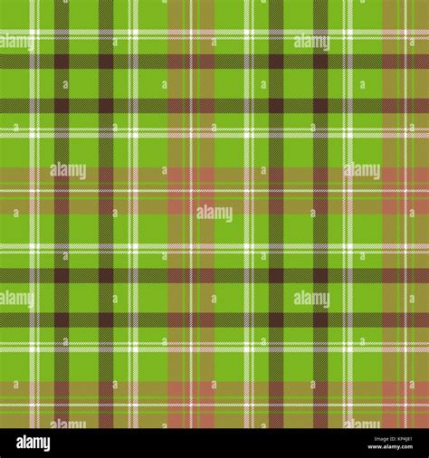 Green brown plaid fabric texture seamless pattern. Vector illustration Stock Vector Image & Art ...