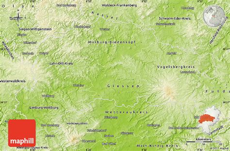 Physical Map of Gießen