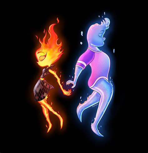 Ember and Wade (Elemental) : . by GamingGoru on DeviantArt