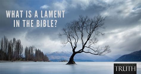 What is a lament in the Bible?