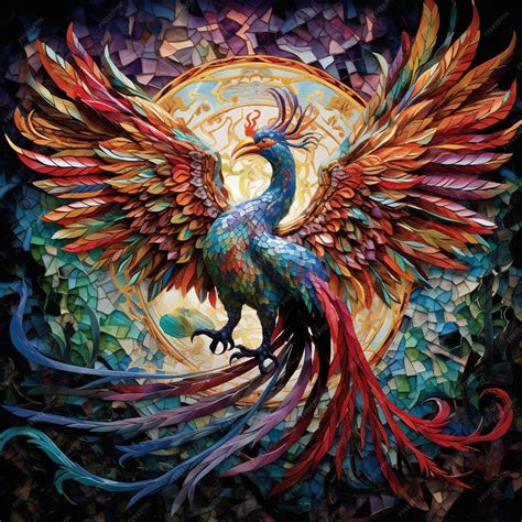 Premium AI Image | Magnificent Mosaic of Mythical Creatures