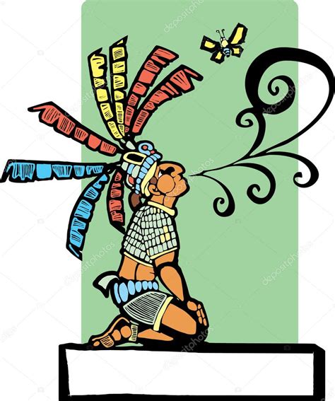 Mayan Storyteller — Stock Vector © xochicalco #2853843