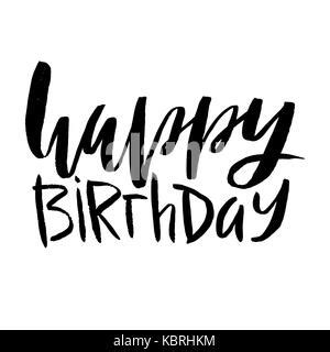 happy birthday tag, white background Stock Photo - Alamy